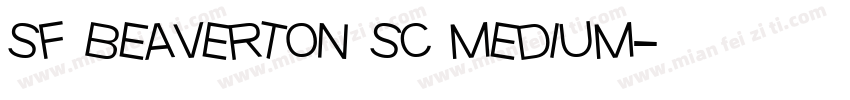 sf beaverton sc medium字体转换